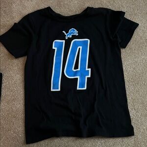 Nike Kids Black Tee with Blue Graphic